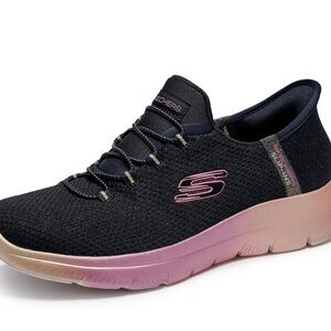 Skechers Black Slip-On Athletic Sneaker